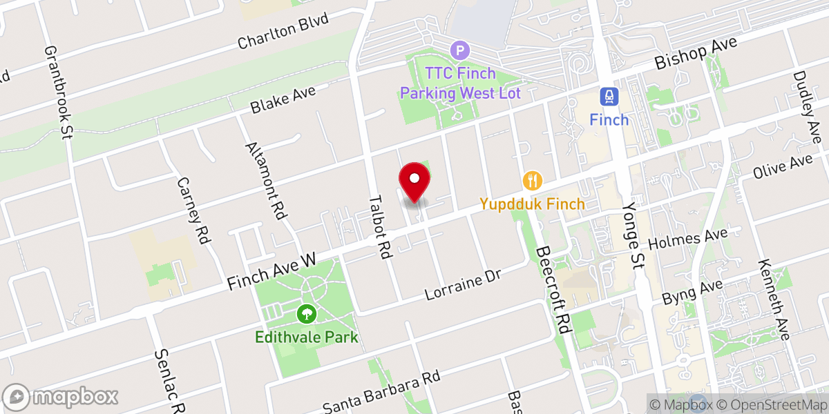 Map showing location of Danish Lutheran Church