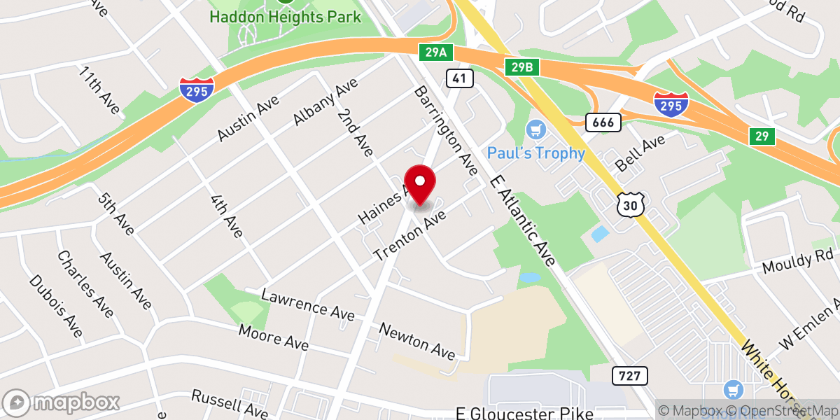 Map showing location of Barrington First United Methodist