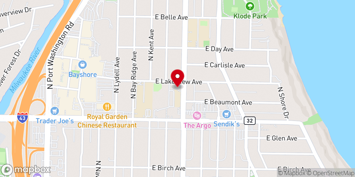 Map showing location of St. Monica Parish Office & Ministry Center