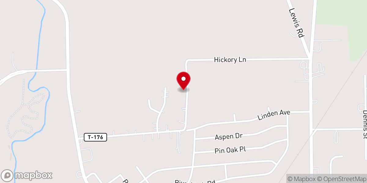 Map showing location of Agape Christian Church