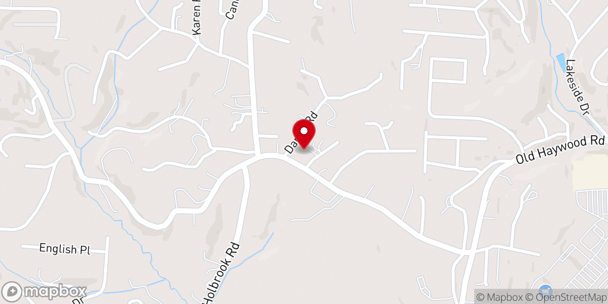 Map showing location of Starnes Cove Baptist Church