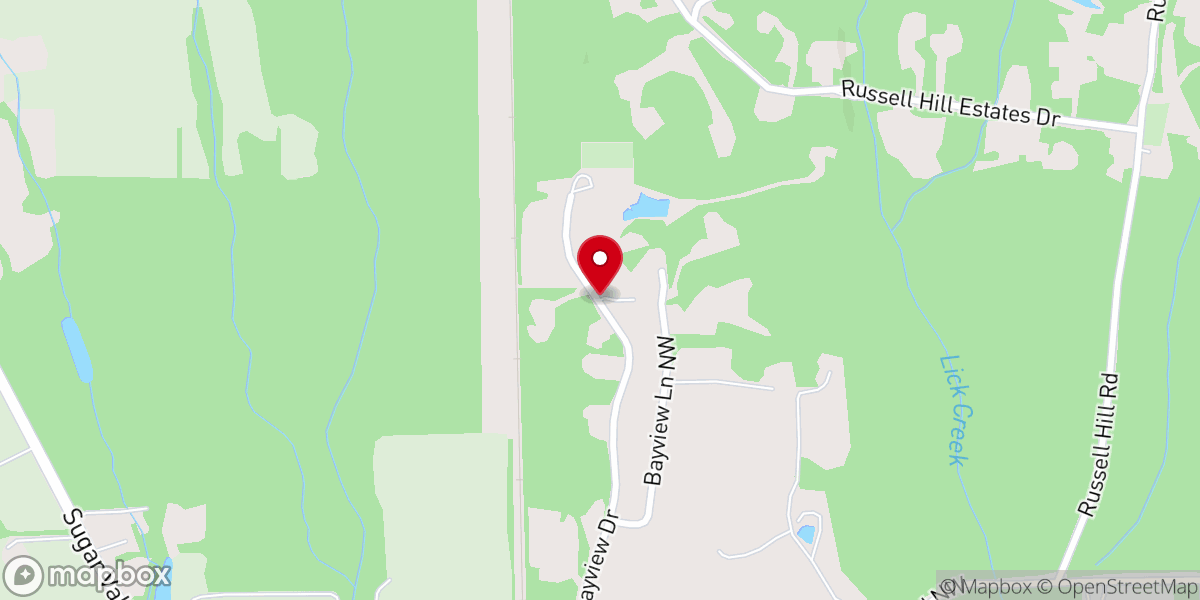 Map showing location of Way of the cross