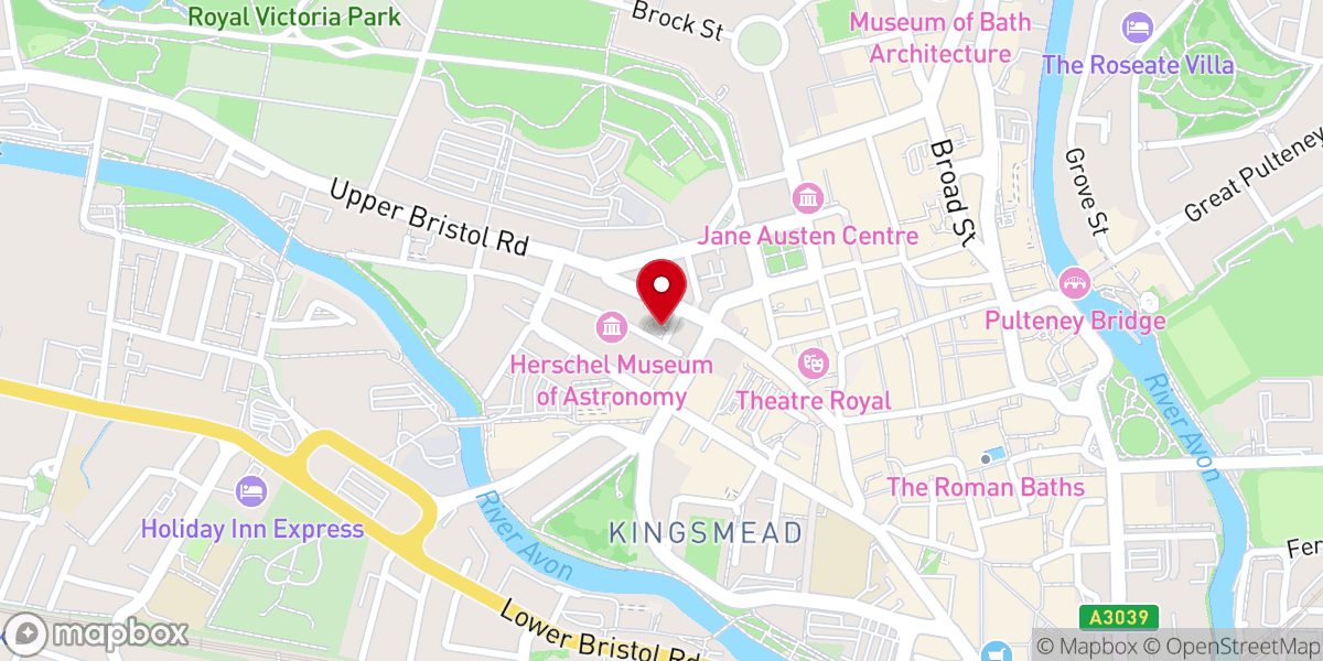 Map showing location of Cornerstone Church Bath