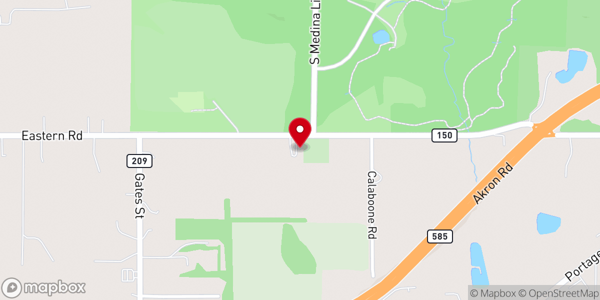 Map showing location of Emanuel United Church of Christ