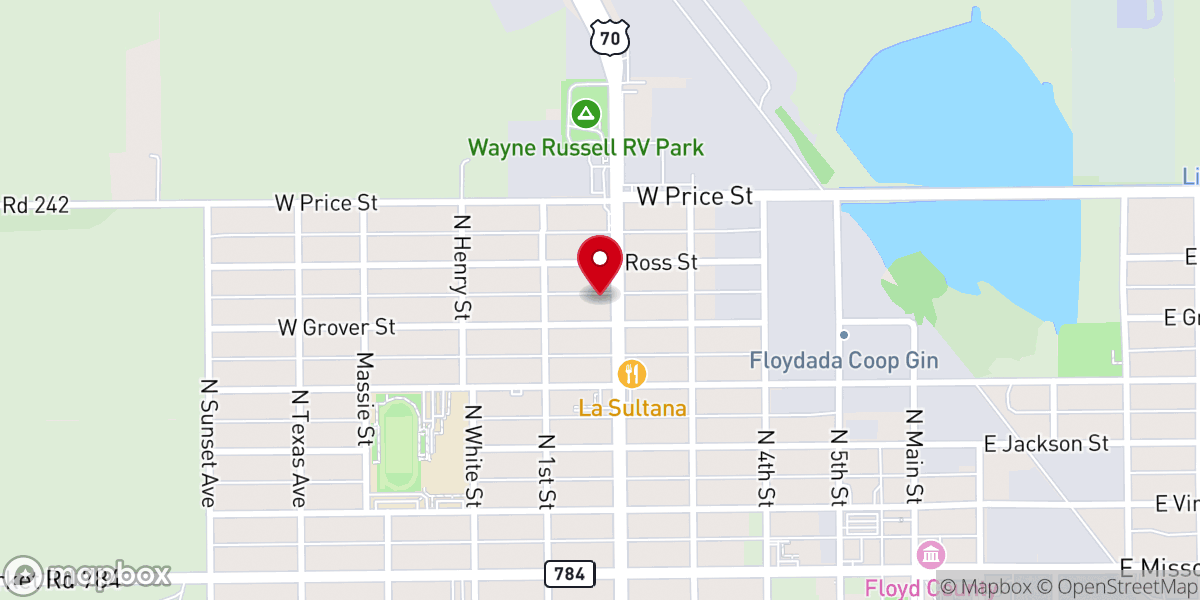 Map showing location of Calvary’s Cornerstone Fellowship