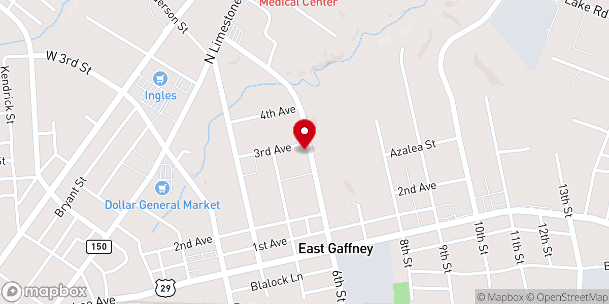 Map showing location of Christian Heights Baptist Church