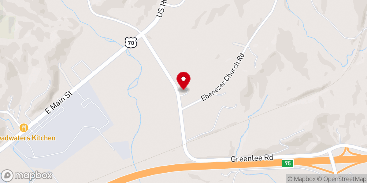 Map showing location of Old Fort Church of God