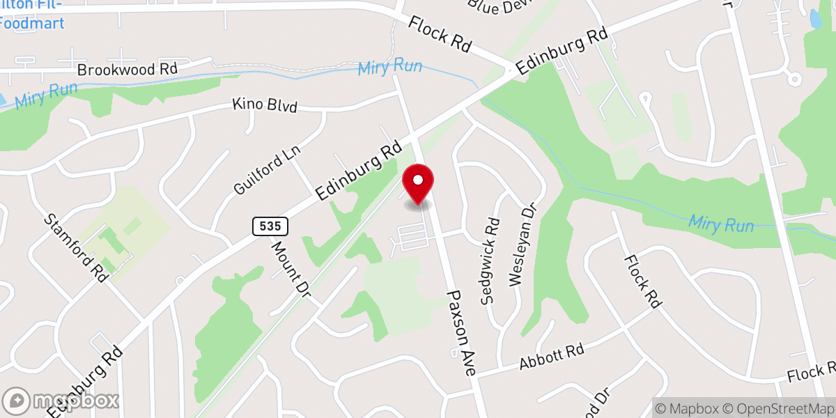 Map showing location of Saint Mark United Methodist Church