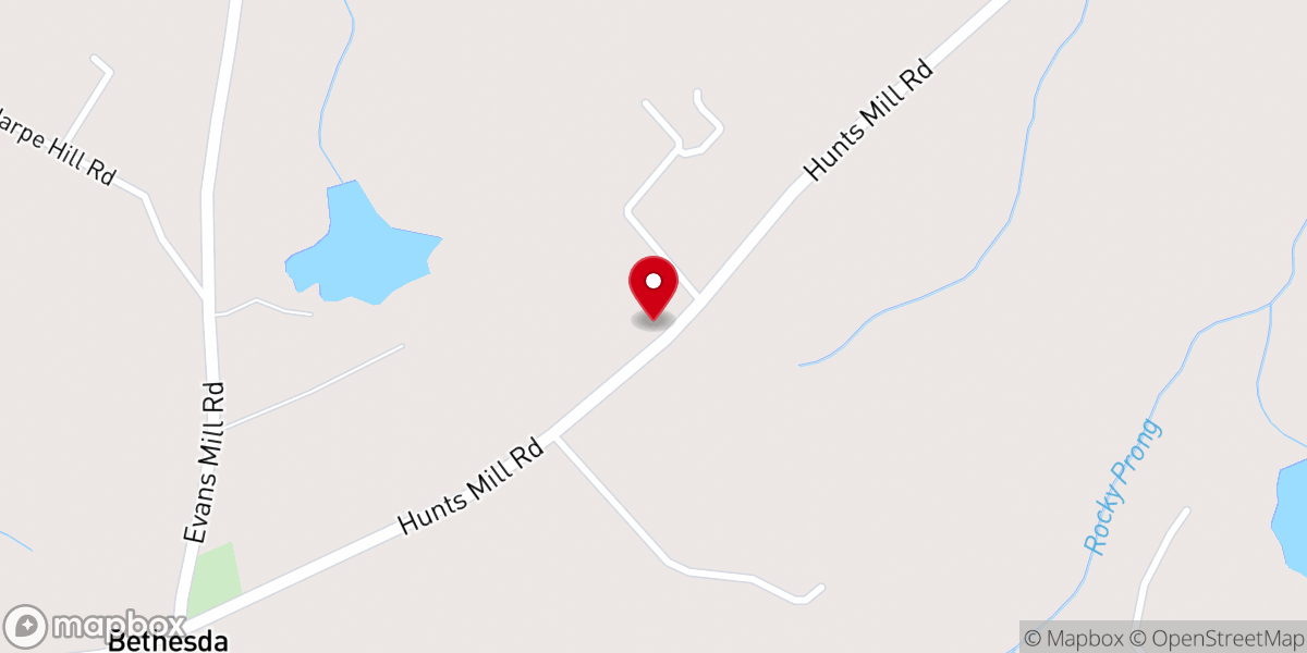 Map showing location of Mt Mary Baptist Church