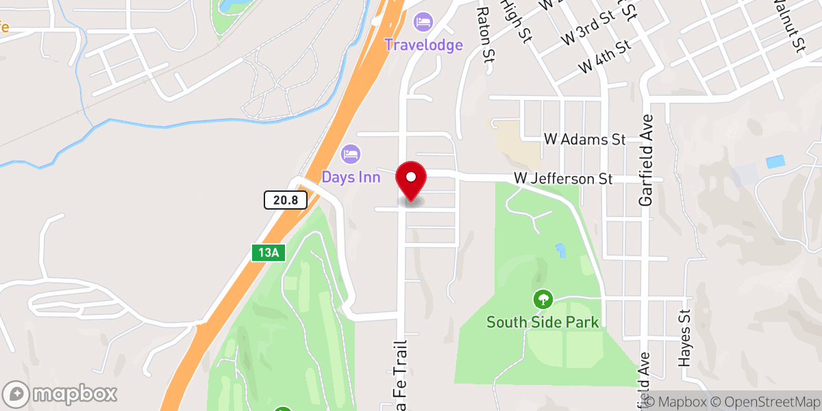 Map showing location of Templo Bethel