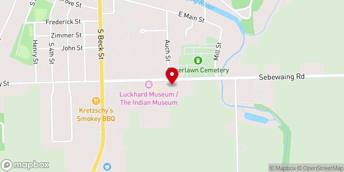 Map showing location of Immanuel Lutheran Church