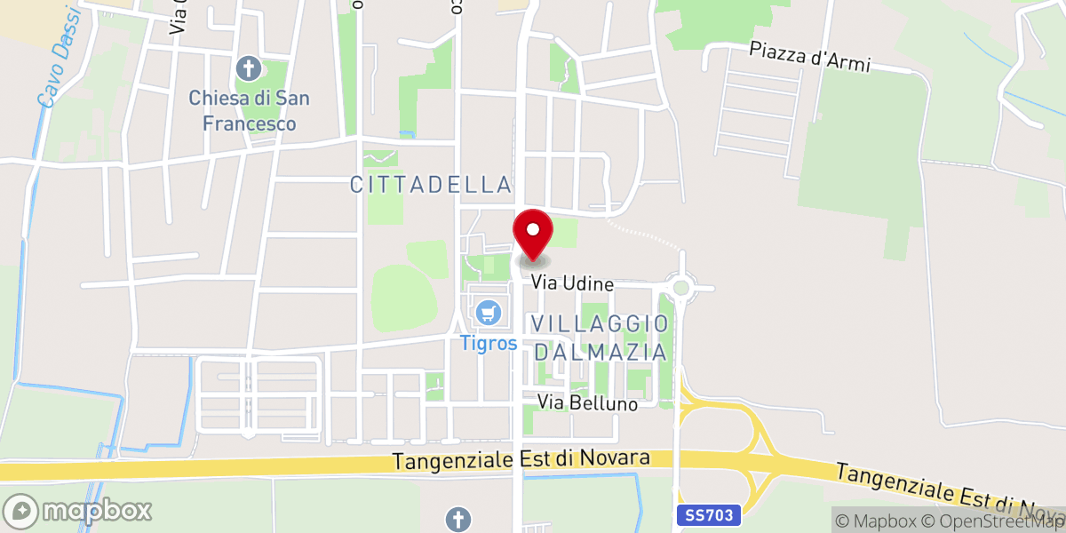 Map showing location of Parrocchia Sacra Famiglia