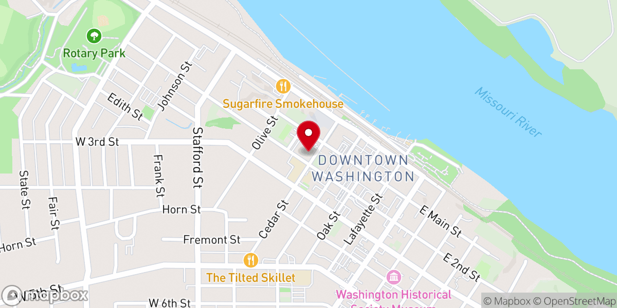 Map showing location of St Francis Borgia Parish Office