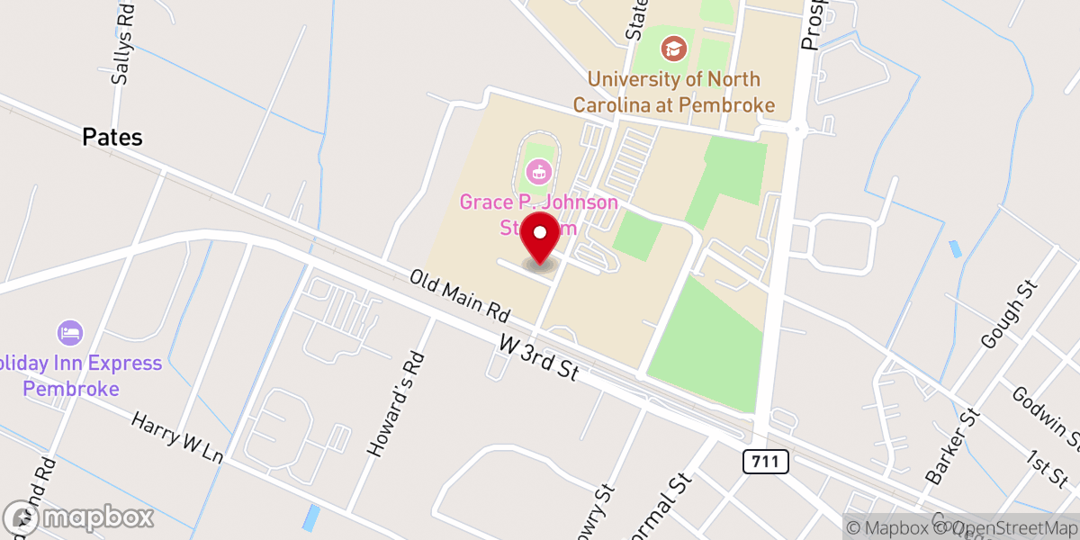 Map showing location of Taley and Jordan Hunt Braves Resource Center