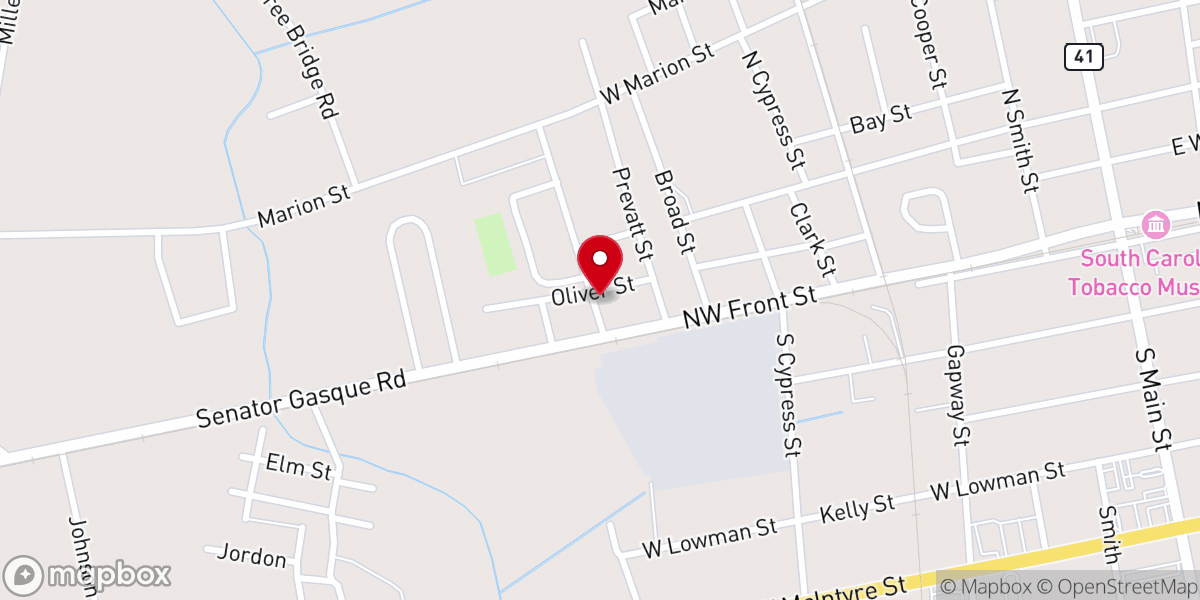 Map showing location of House of God In Mullins