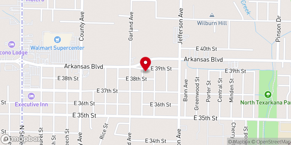 Map showing location of Rhema Baptist Church
