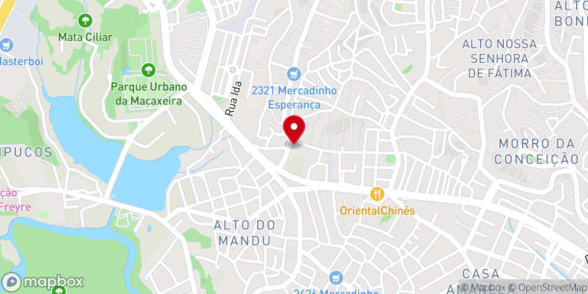 Map showing location of Igreja Batista Missionária Nova Descoberta