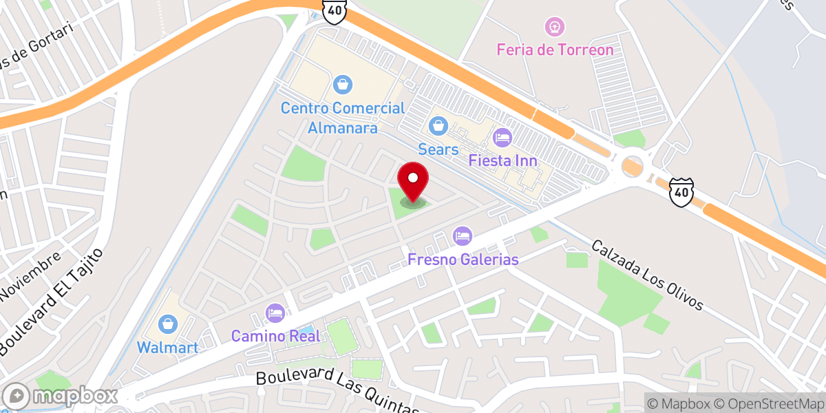 Map showing location of Parroquia de la Virgen María de la Medalla Milagrosa