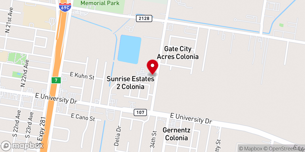 Map showing location of Christian Life Church