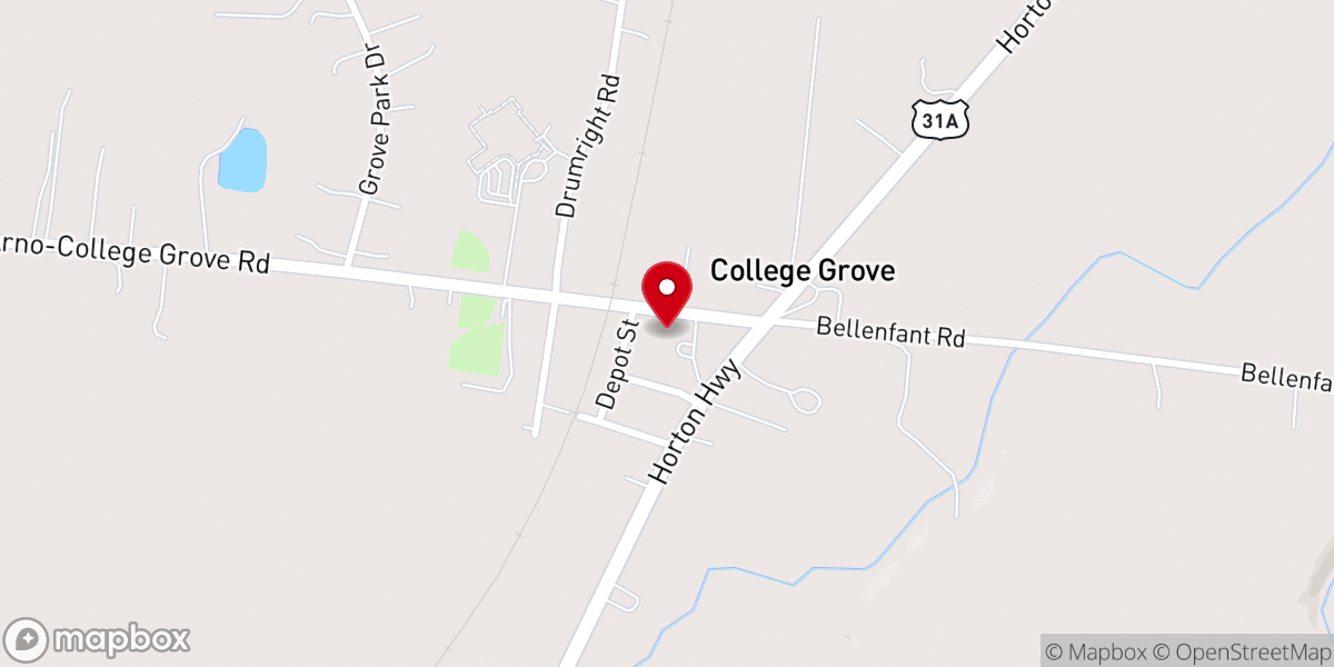 Map showing location of Riverside Fellowship