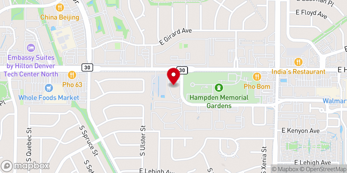 Map showing location of Disciple Mission Church of Denver