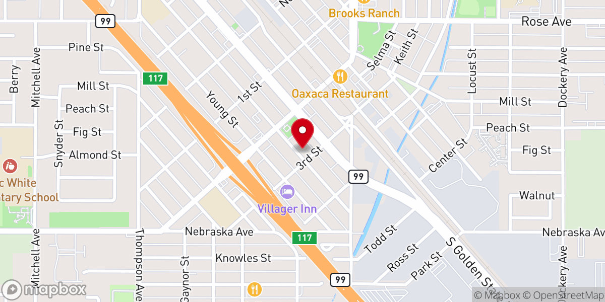 Map showing location of Spanish Church of the Nazarene