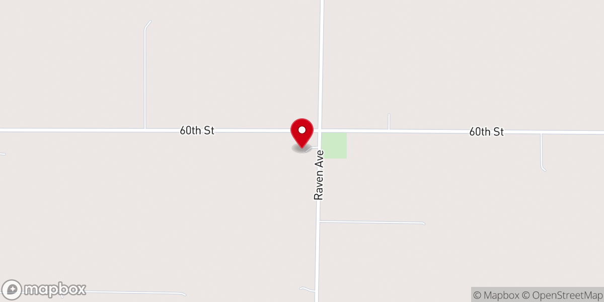 Map showing location of St Peter's United Church