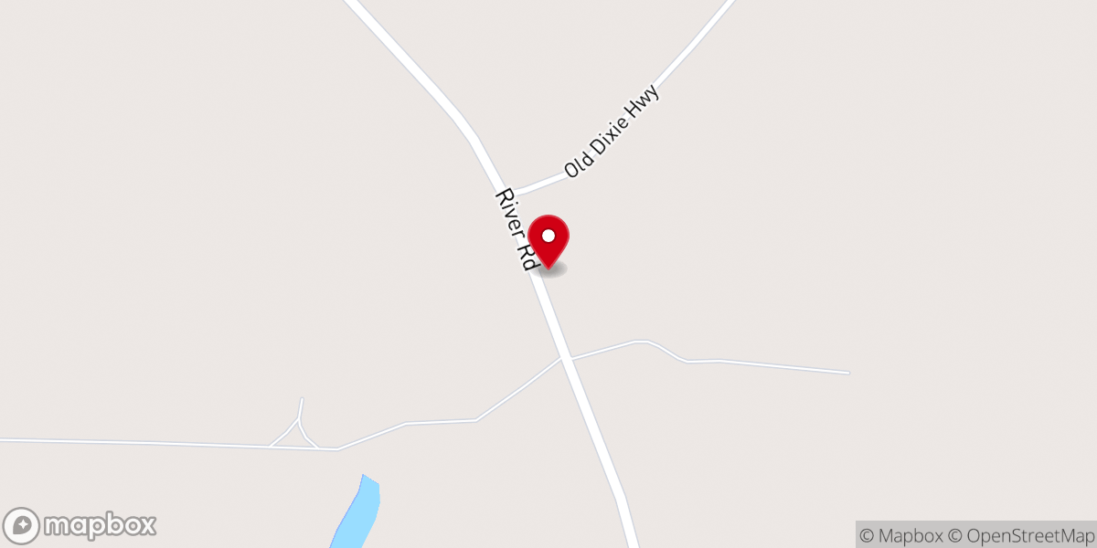 Map showing location of Bakerfield Baptist Church