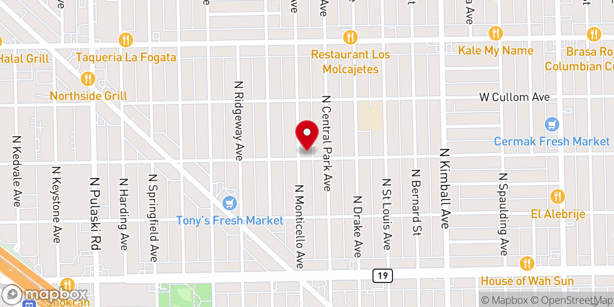 Map showing location of Grace Evangelical Covenant Church