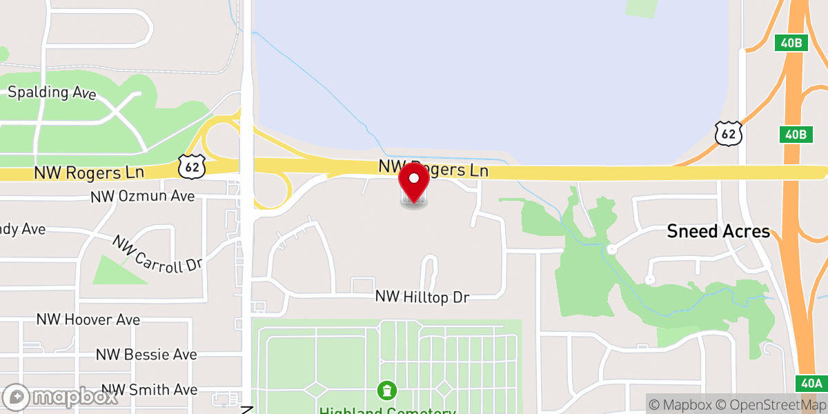 Map showing location of Lighthouse Church of God