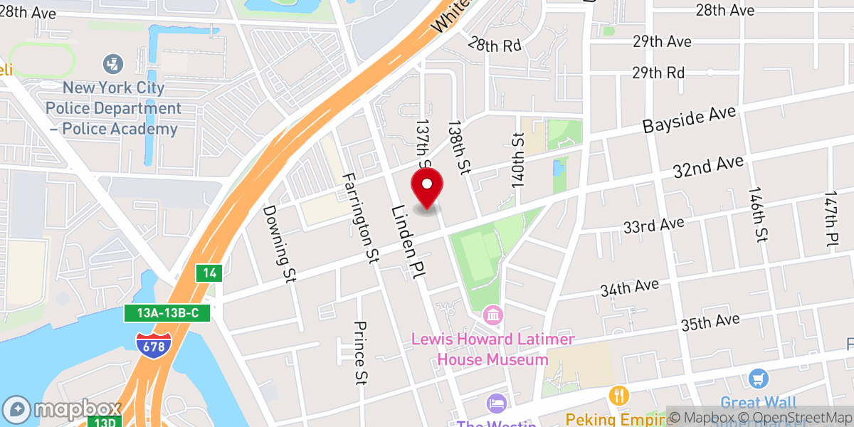 Map showing location of Grace Christian Alliance Church - 137th Street 恩聯宣道會137街堂