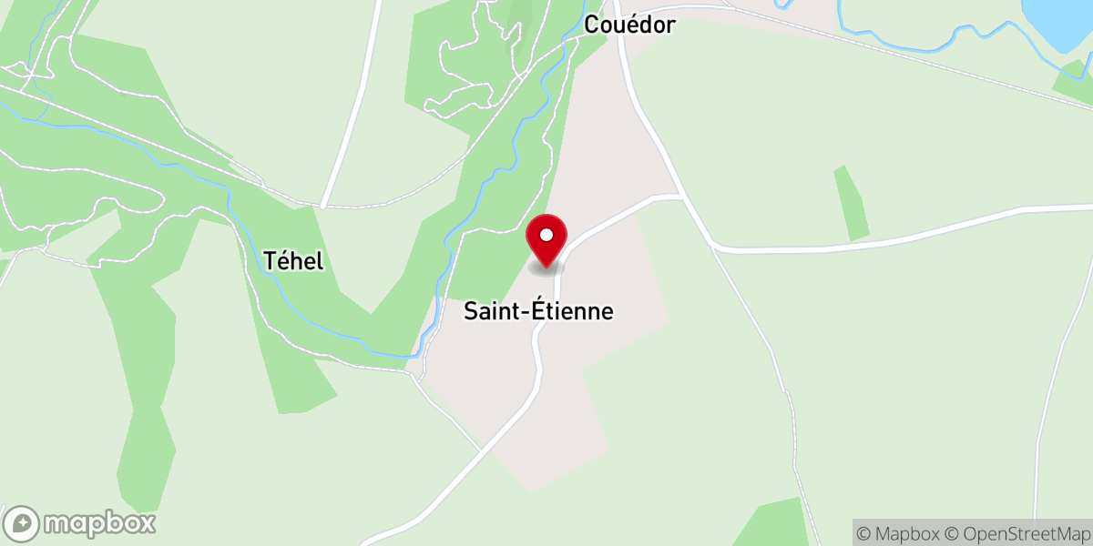 Map showing location of Le Prieuré Saint-Étienne