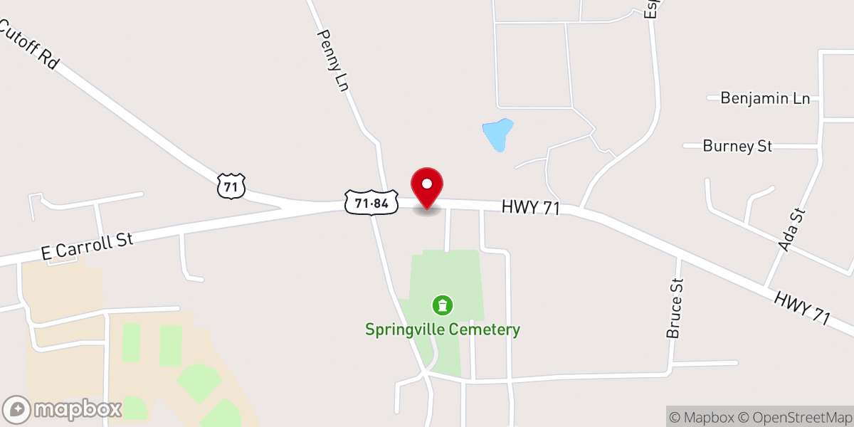 Map showing location of Will Of God Ministries Event Center
