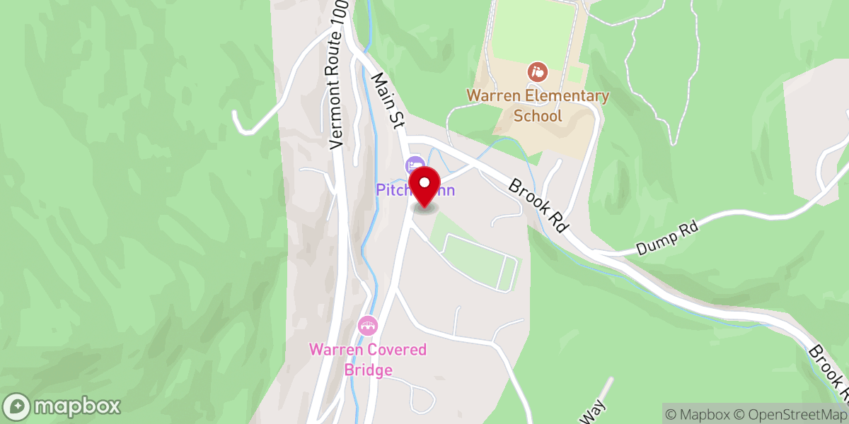 Map showing location of Warren United Church