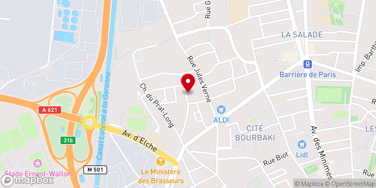 Map showing location of Eglise Chretienne Evangelique de la Rue Legendre