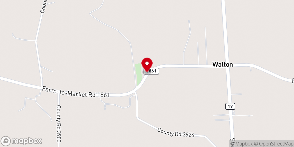 Map showing location of Zion Hill Church