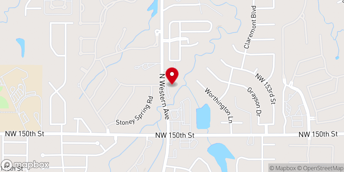 Map showing location of Lord of Life Lutheran Church