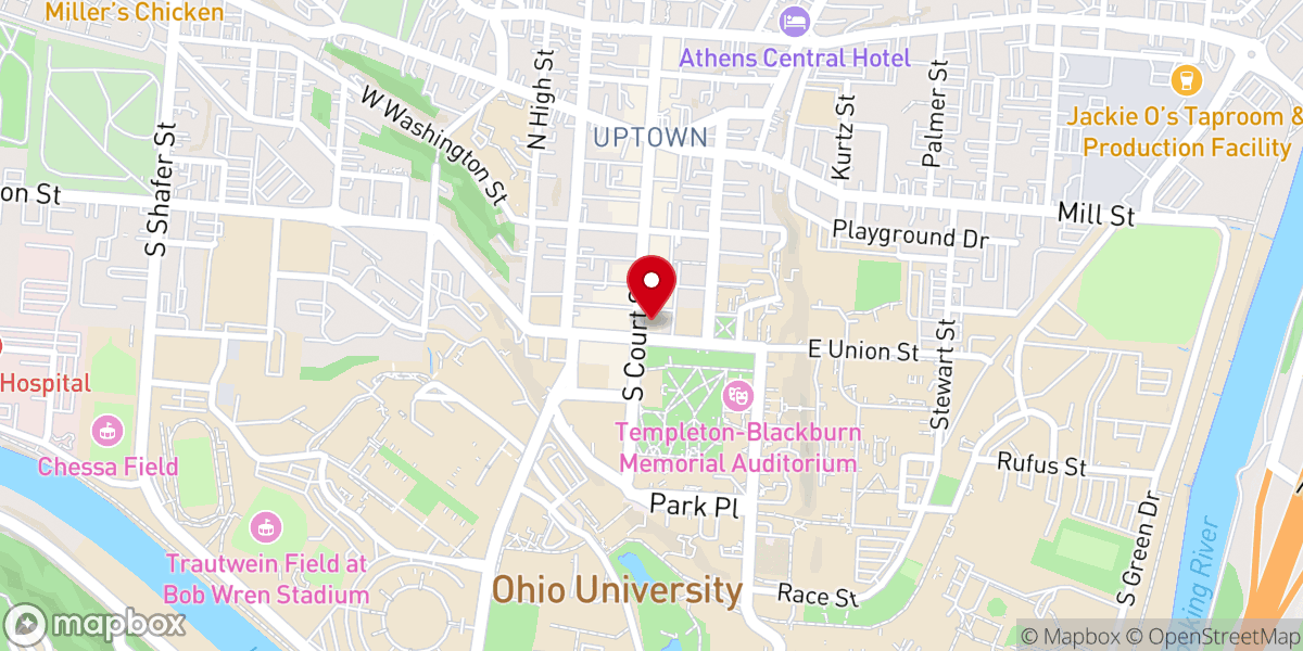 Map showing location of Reach Out On Campus