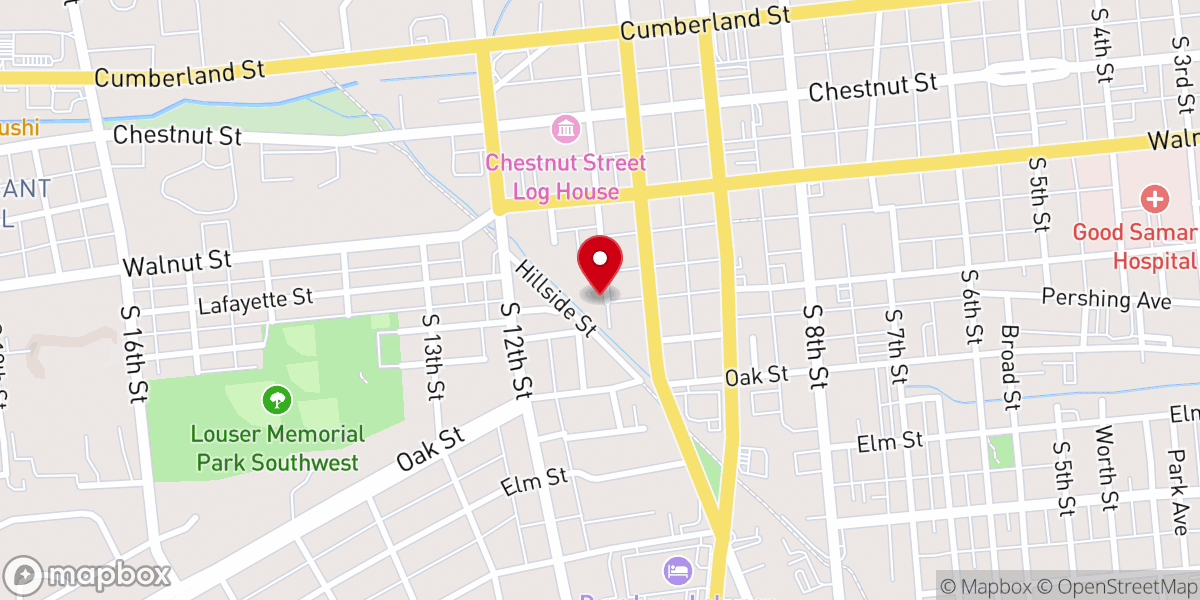 Map showing location of Dove Christian Fellowship