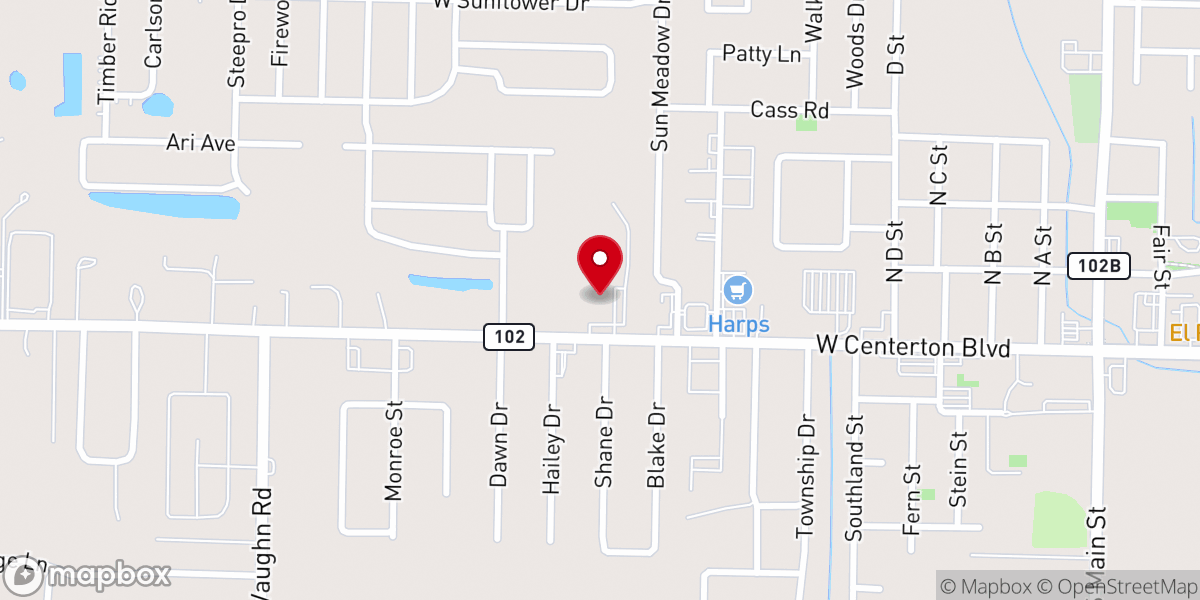 Map showing location of Reach Church