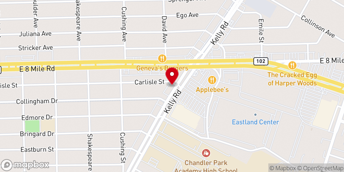 Map showing location of Rhema International Church