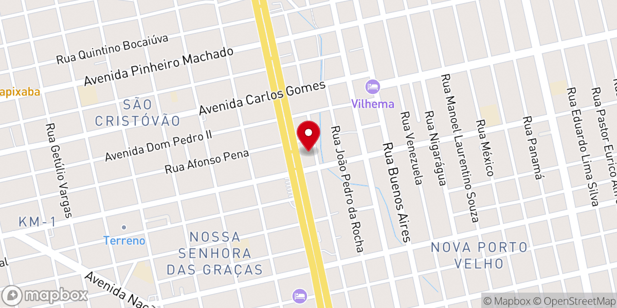 Map showing location of Igreja Universal do Reino de Deus