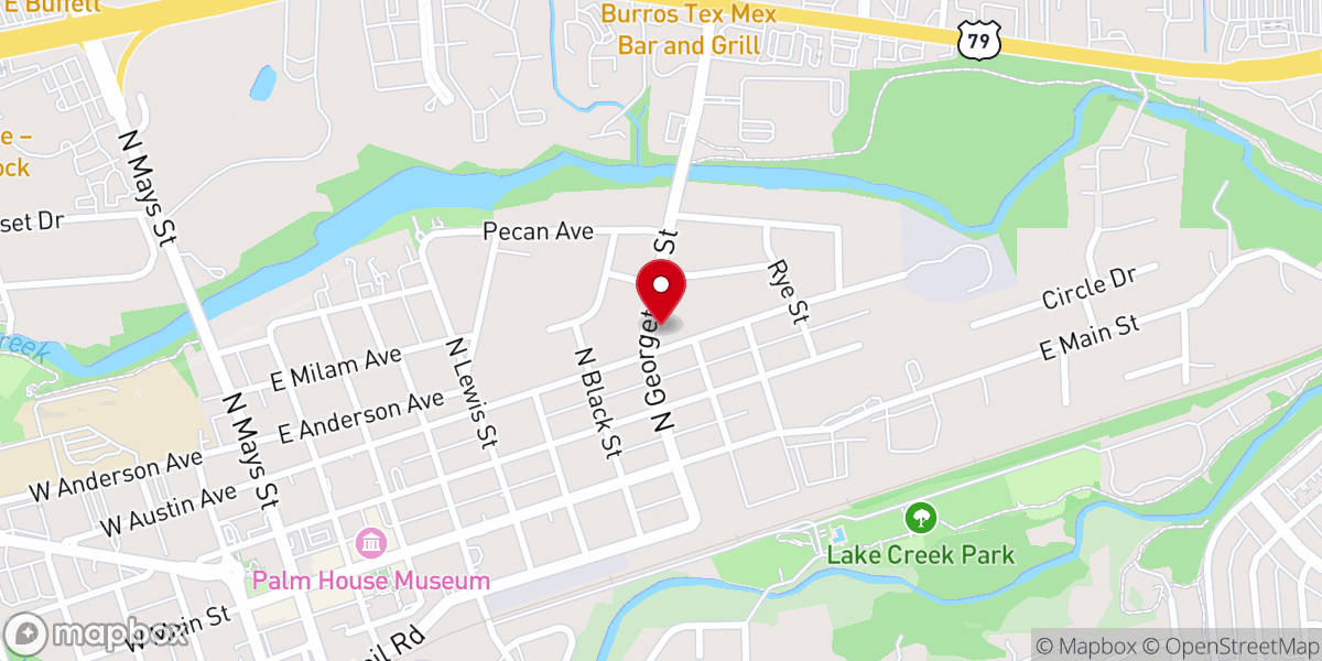 Map showing location of The Living Gospel - Round Rock