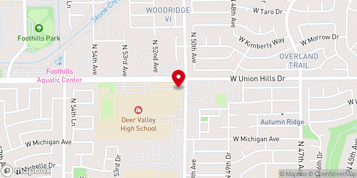 Map showing location of Maranatha Bible Church