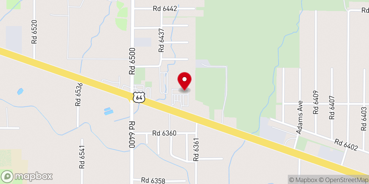 Map showing location of Graceway Baptist Church