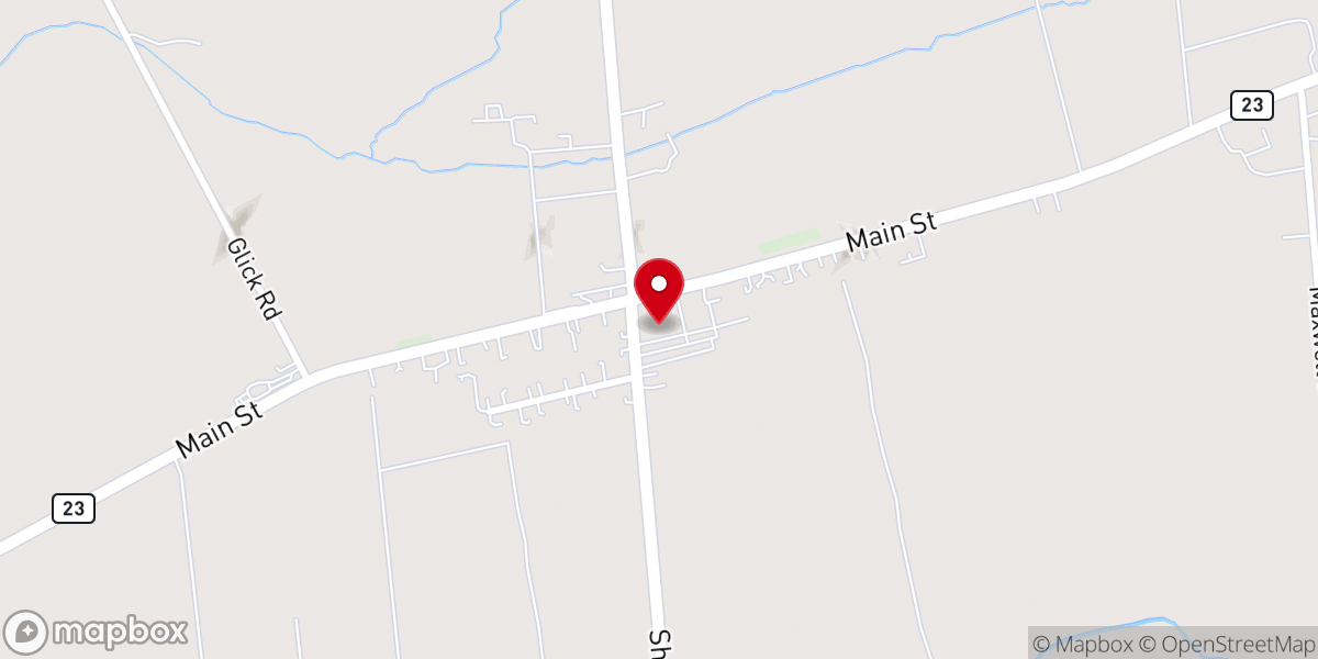 Map showing location of Twin Valley Bible Chapel