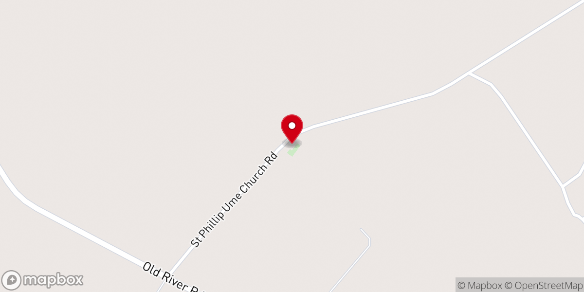Map showing location of St Phillips UME Church