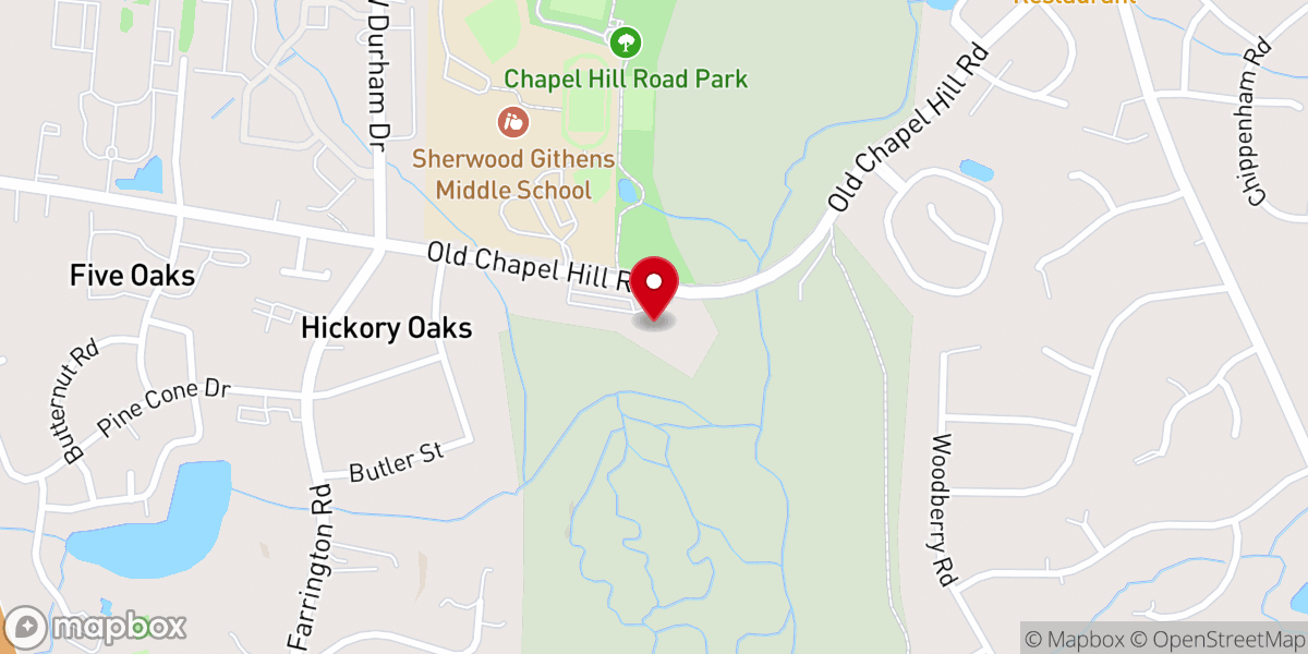 Map showing location of New Creation United Methodist Church