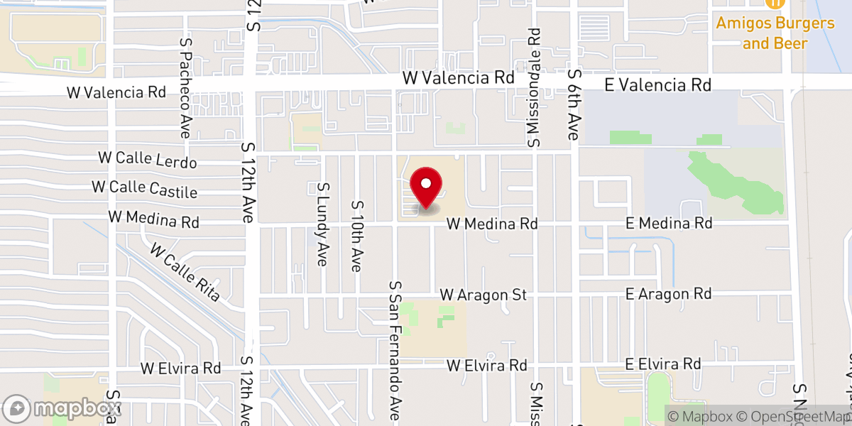 Map showing location of Saint Monica Roman Catholic Parish Church