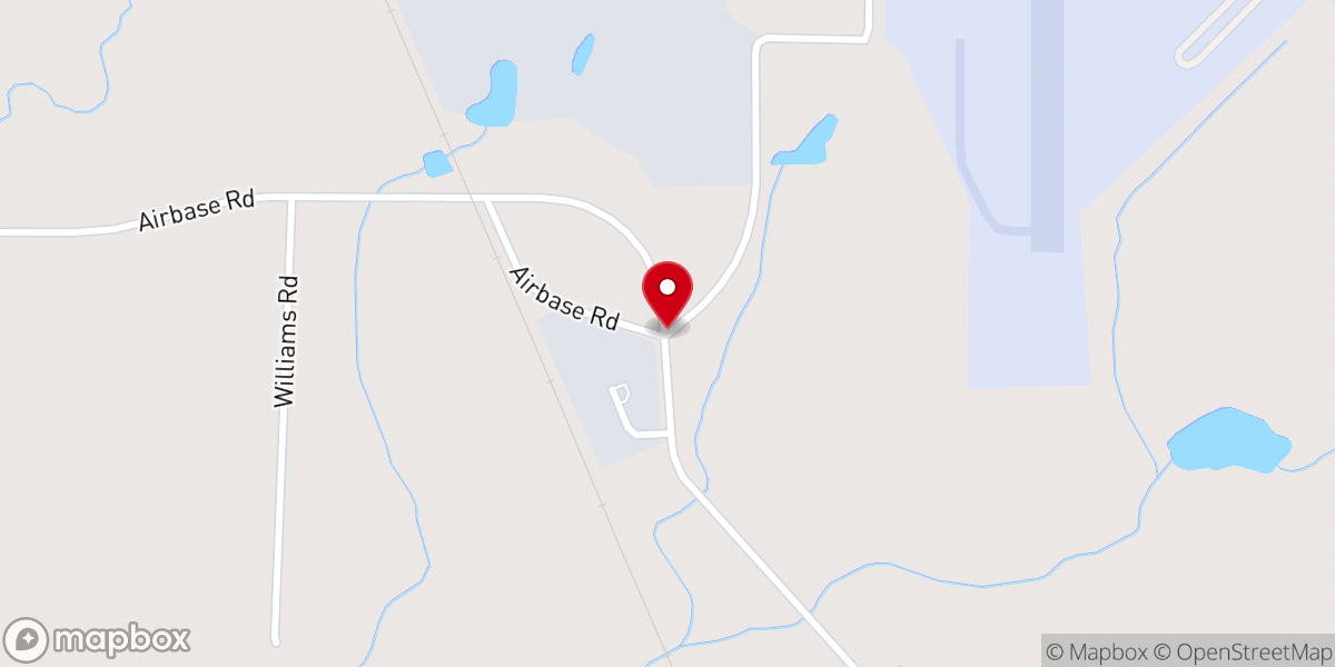 Map showing location of Pollock Air Port